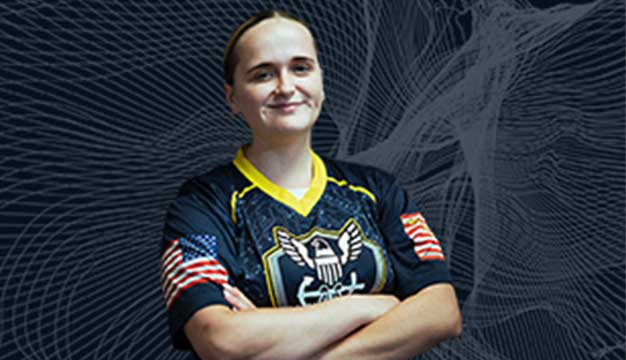 Emily Courtois of the U.S. Navy Esports Team Goats & Glory