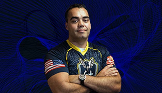 Joshua Silva of the U.S. Navy Esports Team Goats & Glory
